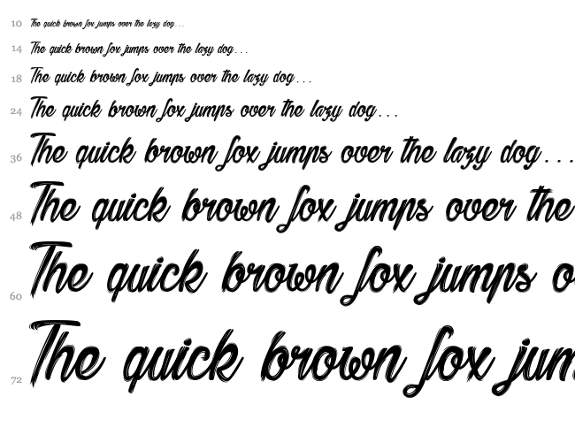 Bethanie Snake font waterfall